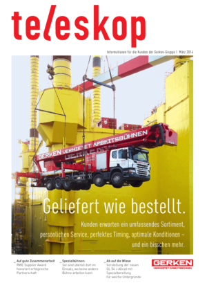 Kunden-Magazin Teleskop - Ausgabe 1/2014